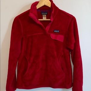 Patagonia ruby red Re-Tool Snap-T fleece size S